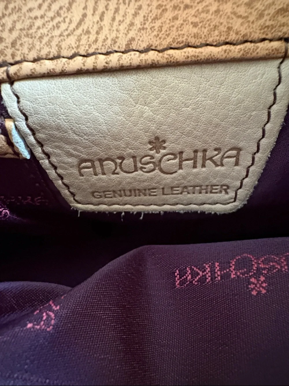 Anuschka Hand-Painted Cat Garden Shoulder Bag - Picture 11 of 16